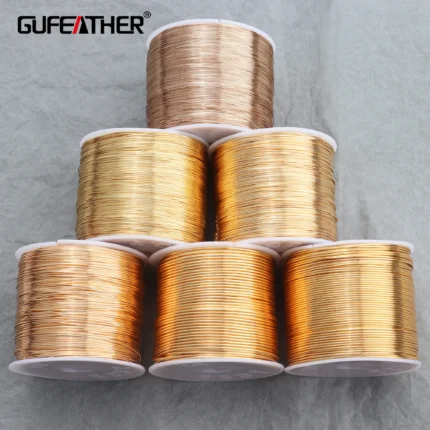GUFEATHER M754,diy jewelry accessories,pass REACH,nickel free,18k gold plated,hand made,copper wire,jewelry making,one roll/lot - AliExpress 36