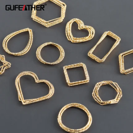 GUFEATHER MA22,jewelry accessories,pass REACH,nickel free,18k gold plated,copper,charms,diy earrings,jewelry makeing,10pcs/lot - AliExpress 36