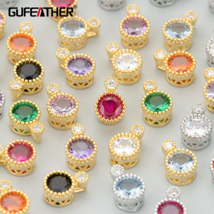 GUFEATHER,10pcs/lot,MG11,jewelry accessories,18k gold rhodium plated,copper,zircon,nickel free,charms,diy pendant,jewelry making - AliExpress 36