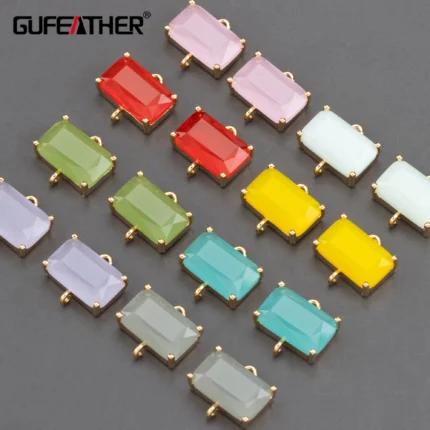 GUFEATHER MA84,jewelry accessories,nickel free,18k gold plated,copper,zircon,charms,jewelry making,diy earring pendants,6pcs/lot - AliExpress 36