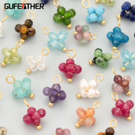 GUFEATHER,4pcs/lot,MI06,jewelry accessories,stainless steel,natural stone,charms,hand made,diy pendants,jewelry making - AliExpress 36
