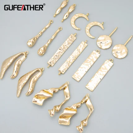 GUFEATHER MD69,jewelry accessories,18k gold rhodium plated,copper,nickel free,jewelry making,charms,diy pendants,6pcs/lot - AliExpress 36