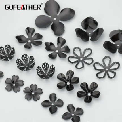 GUFEATHER M715H,jewelry accessories,diy jewelry,nickel free,black plated,copper,jewelry making,diy flower accessories,one pack - AliExpress 36